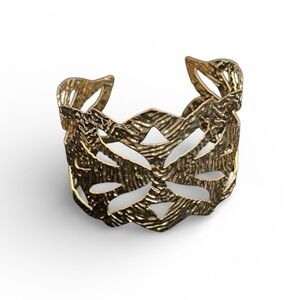Elegant Gold Toned Women’s Cuff Bracelet
